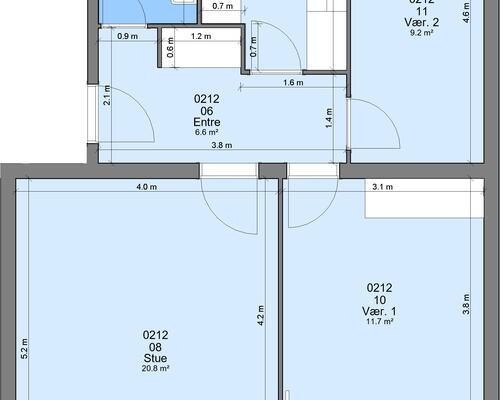 3 værelses lejlighed i Randers SV