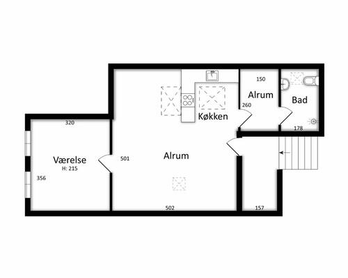 2 værelses lejlighed i Tønder