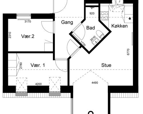 3 værelses lejlighed i Viborg