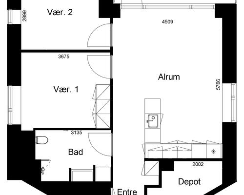 3 værelses lejlighed i Silkeborg