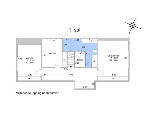 5 værelses hus i Hørsholm