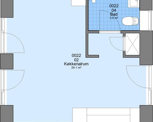 1 værelses lejlighed i Viborg