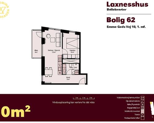 2 værelses lejlighed i København S