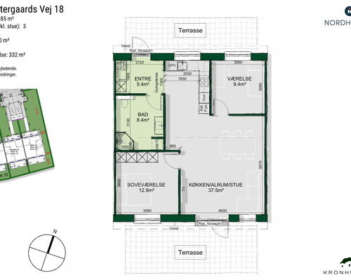 3 værelses hus i Kalundborg