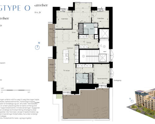 4 værelses lejlighed i Køge