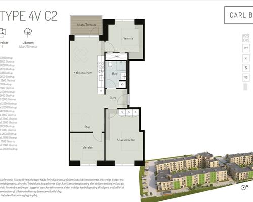 4 værelses lejlighed i Glostrup