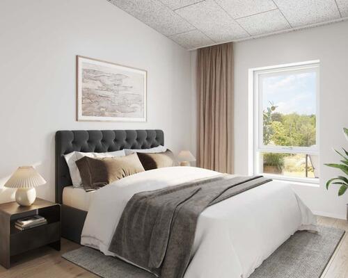 Stort 3-værelses rækkehus i 2-plan. Obs. alle billeder, plantegninger og visualiseringer er vejledende. Denne bolig er spejlvendt ift. plantegningen.