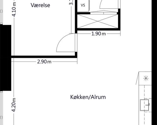 2 værelses lejlighed i Hvidovre