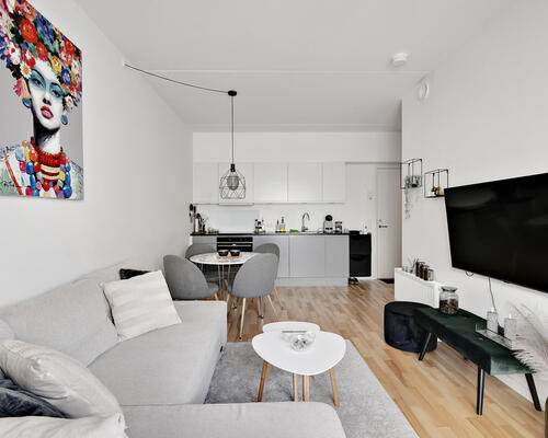 Flot 1-værelses lejlighed i Zebra House