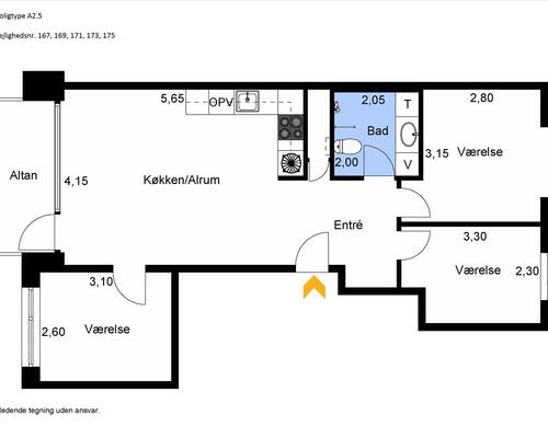4 værelses lejlighed i København SV
