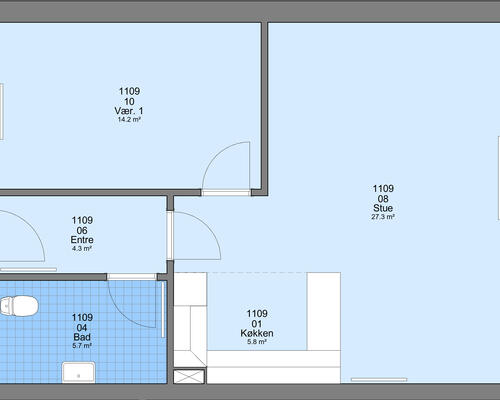 3 værelses lejlighed i Ølgod