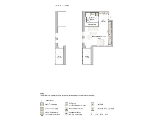 1 værelses lejlighed i Risskov