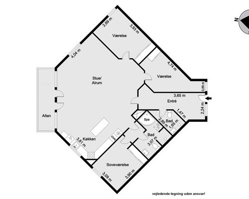 3 værelses lejlighed i Herning