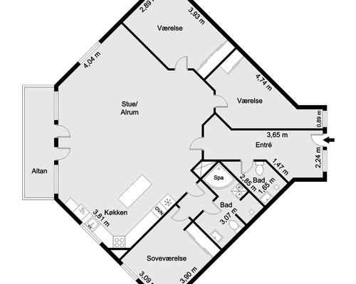 3 værelses lejlighed i Herning