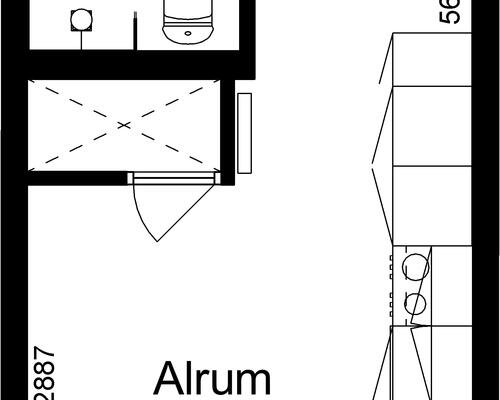 1 værelses lejlighed i Viborg