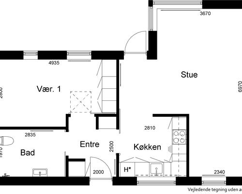 2 værelses hus i Silkeborg