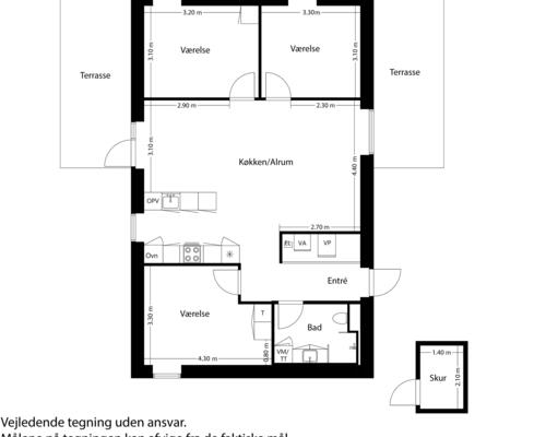 4 værelses hus i Sorø
