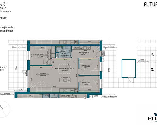 4 værelses hus i Ryslinge