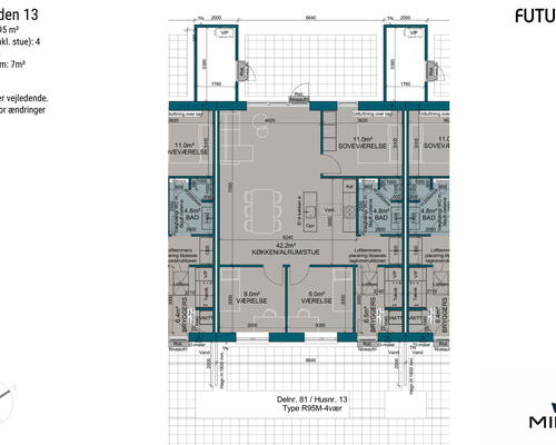 4 værelses hus i Haslev