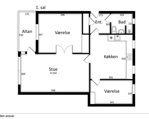 Super flot 4’er med sydvendt altan
