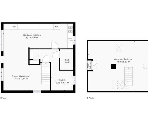 3 værelses lejlighed i Klampenborg