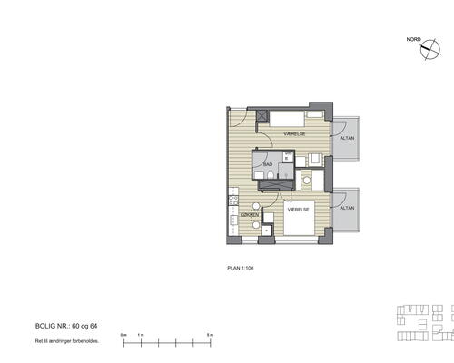2 værelses lejlighed i Risskov