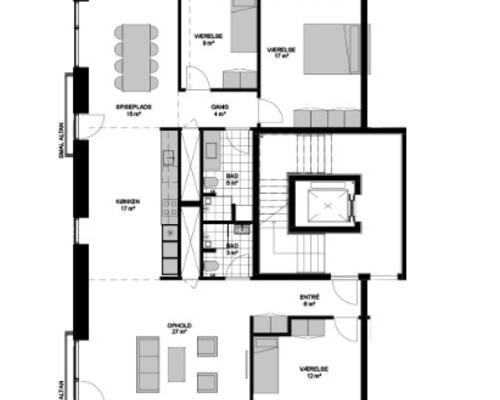 4 værelses lejlighed i Risskov