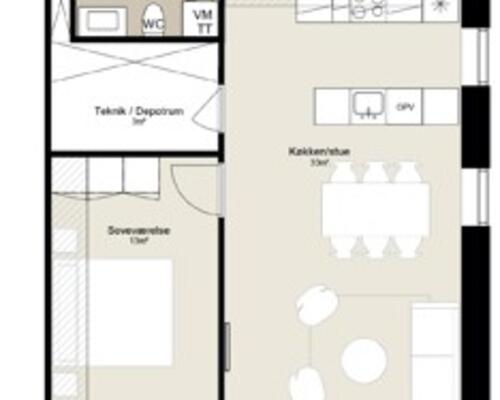 3 værelses lejlighed i Silkeborg