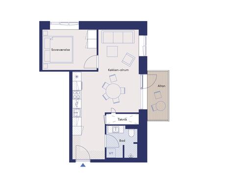 2 værelses lejlighed på Hvidovrevej i Hvidovre udlejes