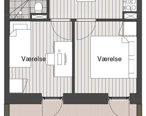 3 værelses lejlighed i Århus N