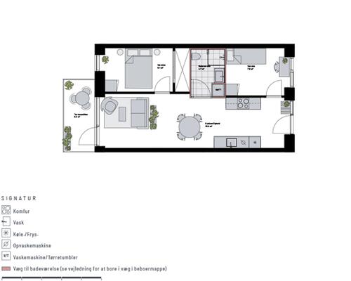 Delevenlig 3-værelses lejlighed i Skejbyen