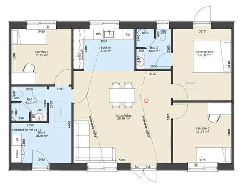 4 værelses hus i Helsinge