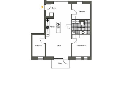 4 værelses lejlighed i Aalborg SV