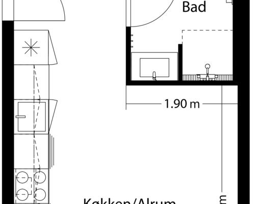 2 værelses lejlighed i Skovlunde