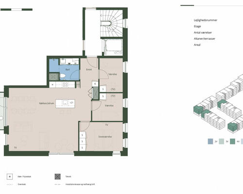 4 værelses lejlighed i Hedehusene