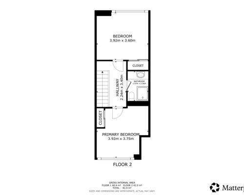 2 værelses lejlighed i København S
