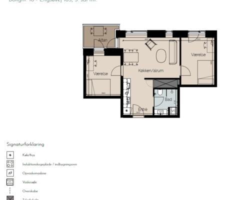 3 værelses lejlighed i Risskov