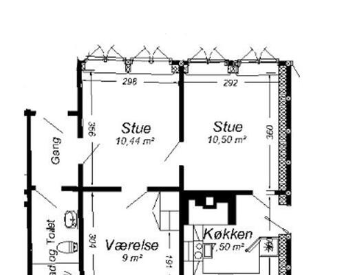 3 værelses lejlighed i Mariager