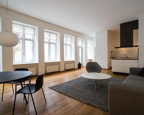 Skøn lejlighed midt i City uden bopælspligt.