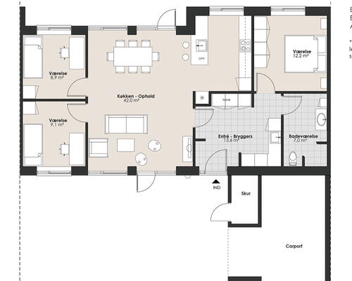 4 værelses hus i Silkeborg