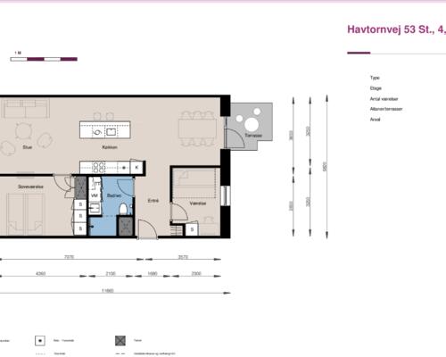 3 værelses lejlighed i Hedehusene
