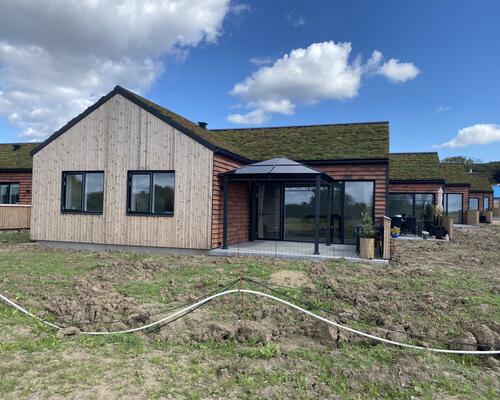 Eksklusivt rækkehus med privat terrasse.