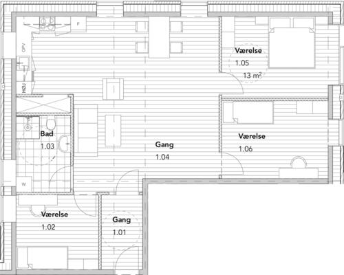 4 værelses lejlighed i Viborg