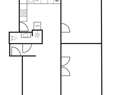 3 værelses lejlighed i Aalborg