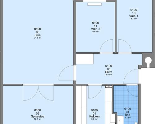 4 værelses lejlighed i Viborg