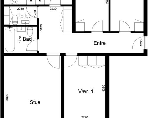 4 værelses lejlighed i Nørre Aaby