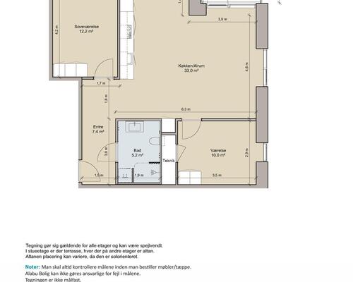 3 værelses lejlighed i Aalborg Øst