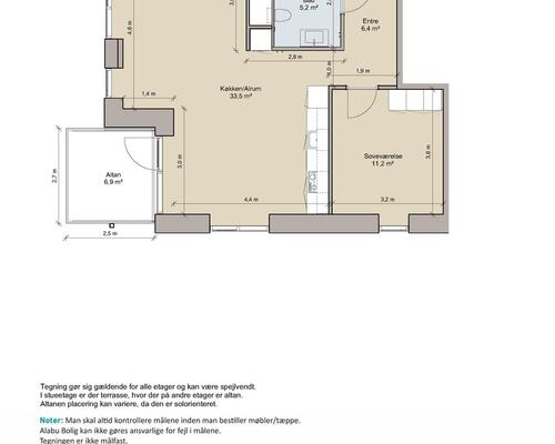 2 værelses lejlighed i Aalborg Øst