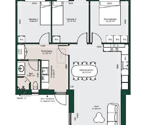 4 værelses hus i Ringe