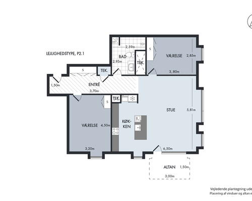 3 værelses lejlighed i Hørsholm